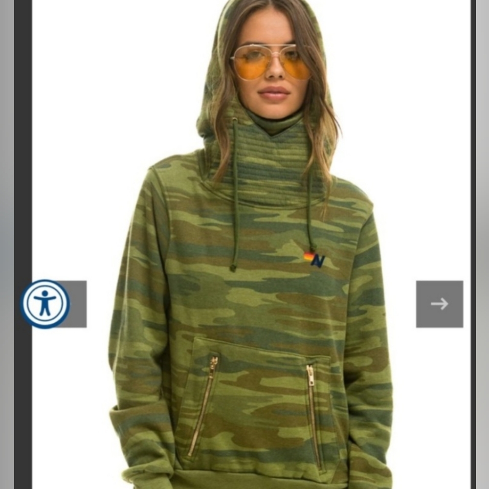 Aviator nation camouflage ninja hoodie